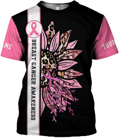 Podagree Personalized Breast Cancer Hoodie 3D, Pink Ribbon Awareness Sweatshirt, Survivor Pride Breast Cancer Zip Hoodie