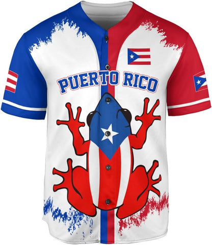 RoyalBro Personalized Puerto Rico Baseball Shirt - Custom Team Name, Puerto Rican Baseball Jersey for Men