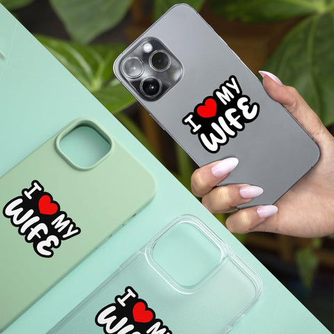 (3Pcs) I Love My Wife Sticker, I Heart My Wife Decal, Sticker Connection Funny Hot Wives Heart Vinyl Decals for Cars Trucks Vans Bumper Windows Waterbottles Laptops 3"x3"