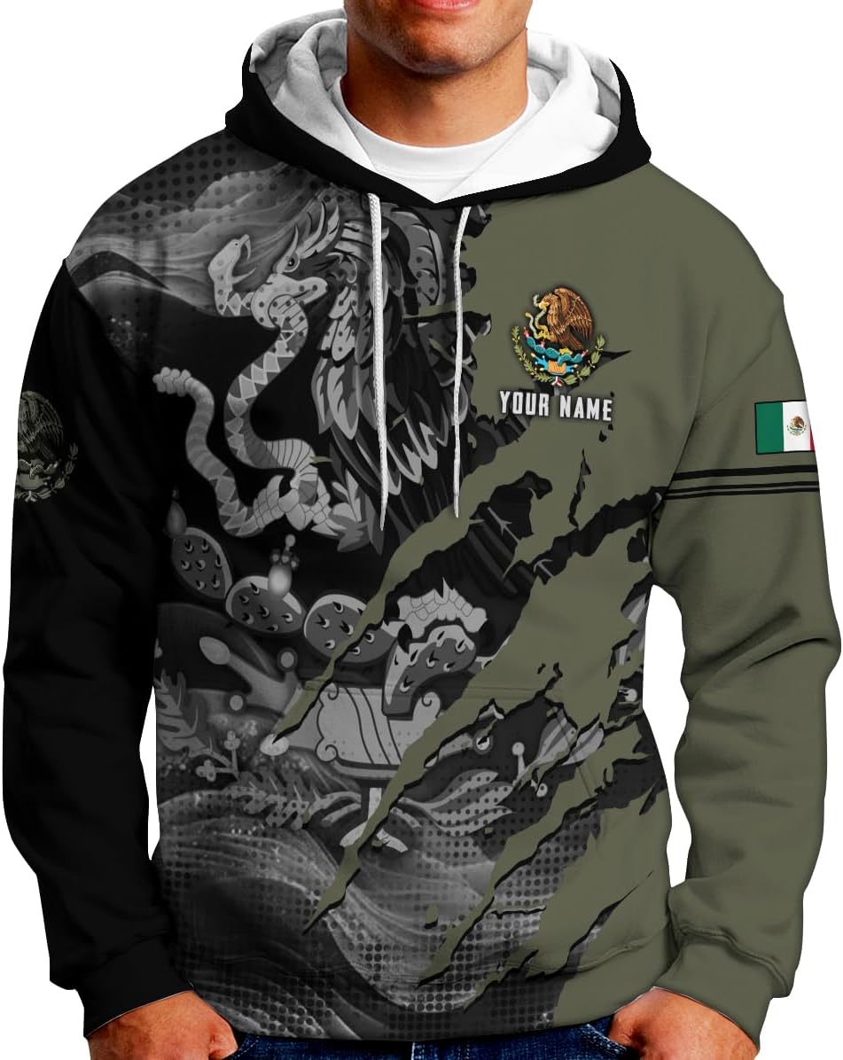 Personalized Name Mexican Shirts for Men, Customized Mexico Shirts for Men, Mexico Shirts for Women Mexico Shirt Eagle Flag