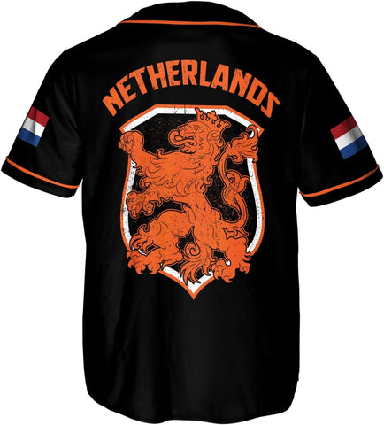 Leprints Personalized Netherlands Jersey, Netherlands Soccer Shirt Baseball Dutch Pride Flag Jersey Men Women Country Shirts