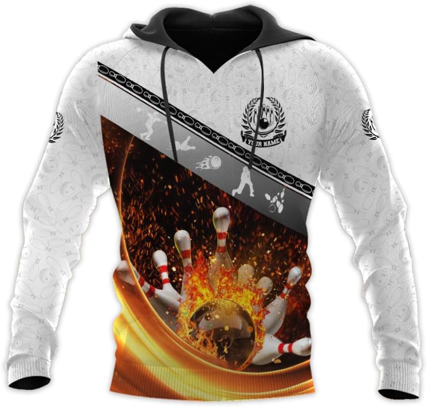 Pretyprints Personalized Bowling Shirt - Custom Bowling Gift for Women & Men