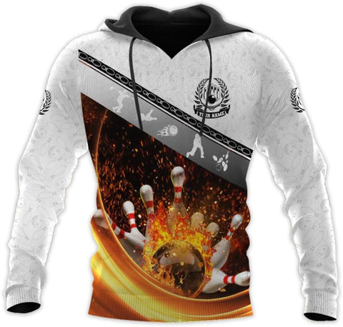Pretyprints Personalized Bowling Shirt - Custom Bowling Gift for Women & Men