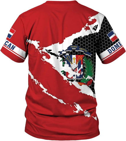 Mostprints Personalized Dominican Shirt 3D, Dominican Republic Shirts, Dominican Flag Unisex Republica Dominicana Shirt S-5XL