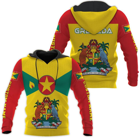 Personalized Name Grenada Shirts for Men, Grenada Shirts for Women, Proud Grenadan Shirts, Grenadian Flag Pride Shirt