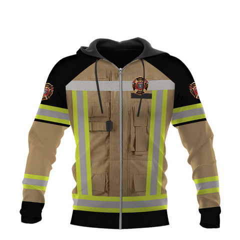 Personalized Name Firefighter 3D Shirt, Custom Fire Man Firefighter Gift shirt, Unisex Tshirts 3D for Men