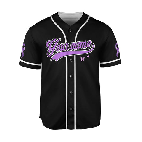 Personalized Name Pancreatic Cancer Awareness Jersey, Faith Hope Love Pancreatic Cancer Support Jersey