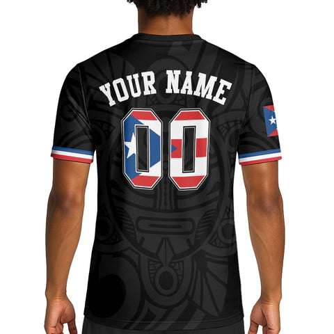 Custom Name Number Puerto Rico Soccer Jersey, Football Uniforms for Team, Soccer Jersey Gift for Men