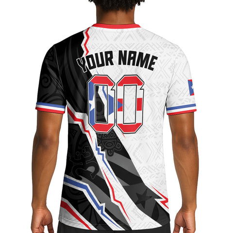 Custom Name Number Puerto Rico Soccer Jersey for Men, Football Uniforms for Team, Soccer Jersey Gift for Him