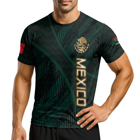 Personalized Mexican Soccer Jersey with Name Number, Men's Quick Dry Soccer Jersey, Football Uniforms for Team
