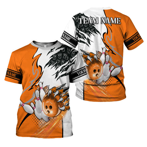 Personalized Bowling Shirt 3D, Custom Name Bowler Gift shirt, 3D All Over Printed Shirt for Men, Women