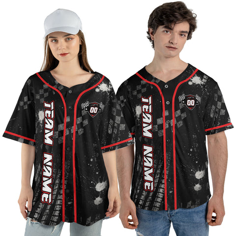 Personalized Number Name Team Name Racing Jersey, Racing lover Jersey, Baseball Jersey unisex gift shirt for Men Women