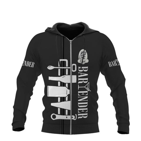 Personalized Bartender 3D Shirt with Name, Custom Bartender Tshirts, Bartending 3D shirts for Bartender, Barista Camisas Tshirt