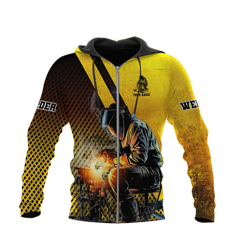Customized Name Welder 3d Shirt, Welding 3D All Printed Shirt, Welder Shirt for Man, Welder Gift TShirt