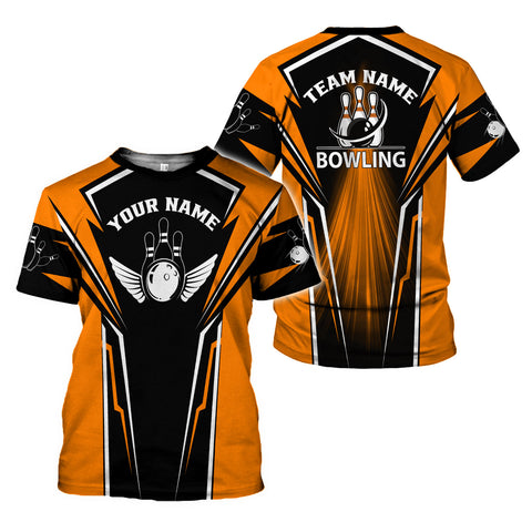 Personalized Name Bowling 3D Shirt for Men Women, Custom Bowler Gift shirt, 3D All Over Printed Shirt