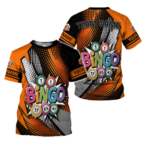 Personalized 3D BINGO Shirt with Name, Custom Bingo game Shirts for Team, Men Women unisex 3D shirt
