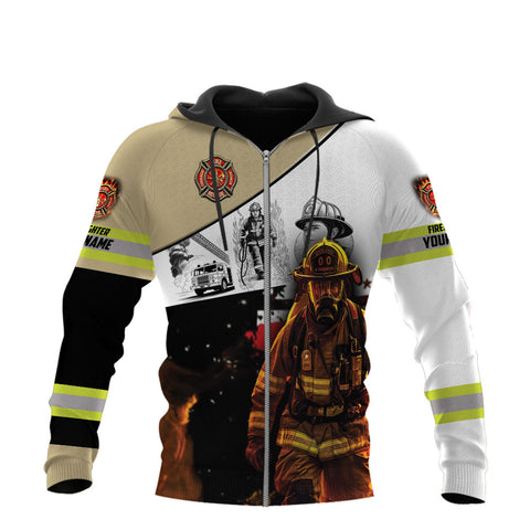 Personalized Firefighter 3dShirt, Custom Name Fire Man Firefighter Gift shirt, Unisex Tshirts 3D for Men Women