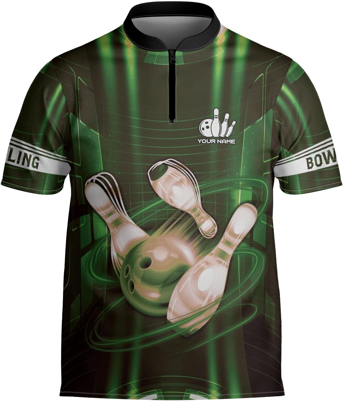 mostprints Personalized Bowling Jersey Gift 3D Custom Bowling Shirts for Team Name Bowl Bowler Shirt Unisex Cool Men Women