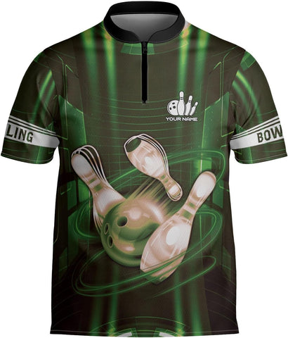 mostprints Personalized Bowling Jersey Gift 3D Custom Bowling Shirts for Team Name Bowl Bowler Shirt Unisex Cool Men Women