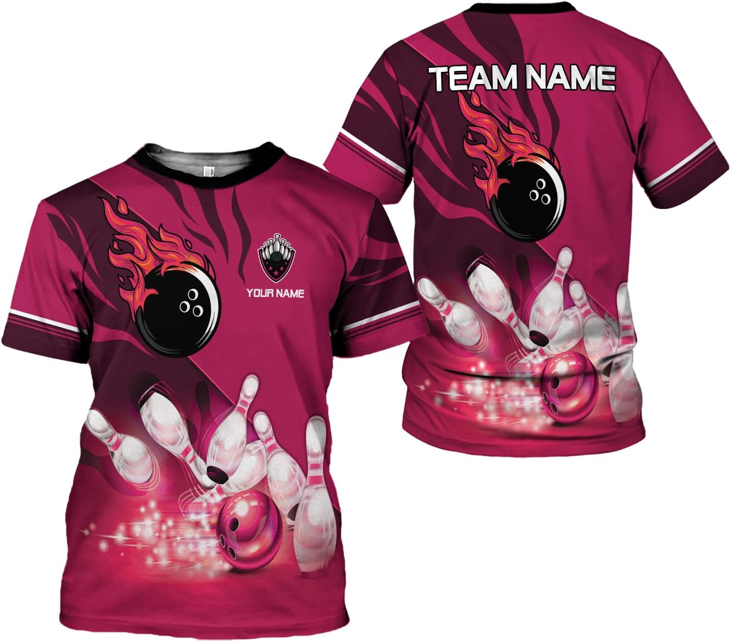 AOVL Custom Bowling Shirts for Men Bowling Shirts Bowling Shirts Unisex Bowling Jerseys for Men Custom Bowling Shirts for Men