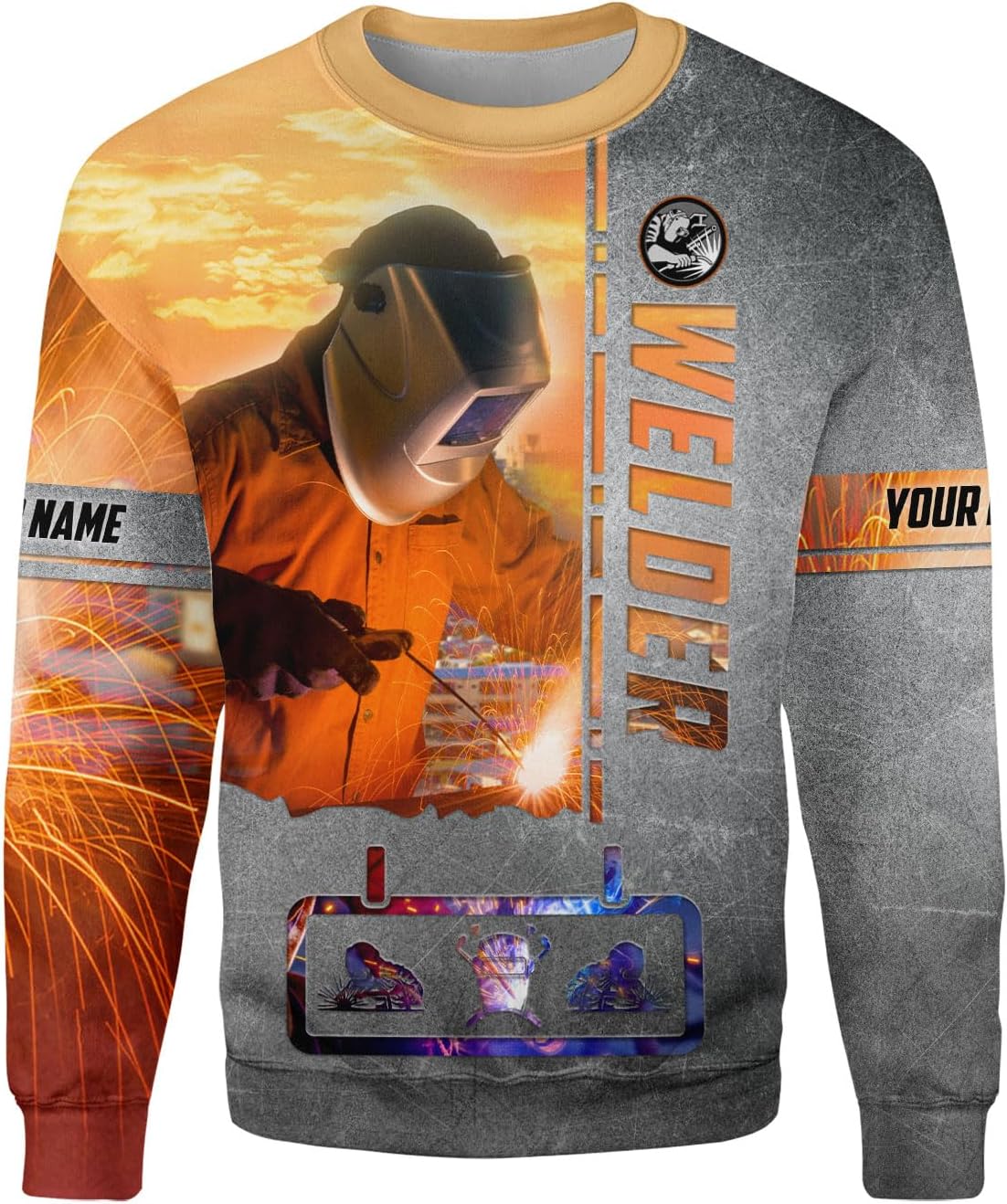 Mostprints Personalized Name Welding Shirt 3D, Custom Welding Shirts Gift, Welding Shirts, Welder Shirt for Men and Women