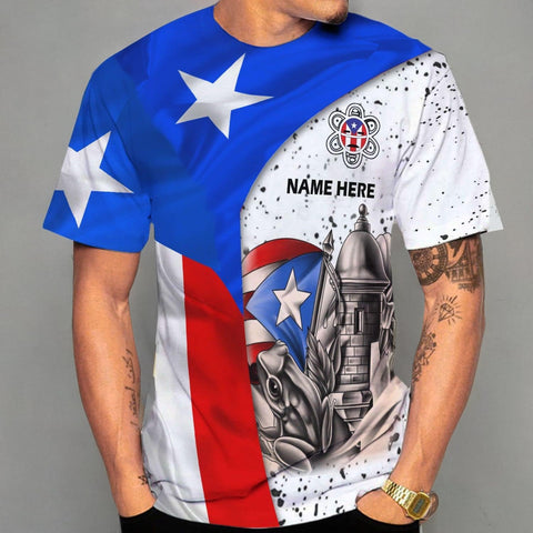 Mostefy Personalized Name Puerto Rico Shirt, Customized Puerto Rico Shirts for Men and Women, Puerto Rico Flag T-Shirt3