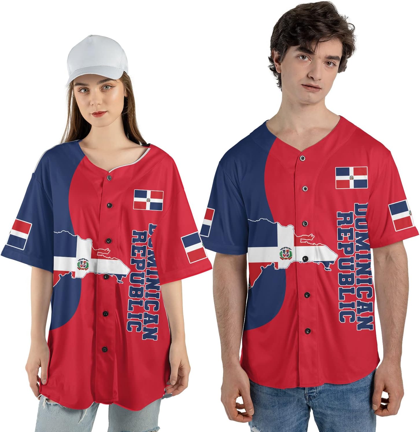 Personalized Dominican Republic Baseball Jersey Shirt,Team Name Republic Dominicana Baseball Jersey for Men and Women