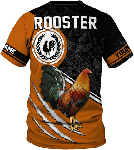 Mostefy Personalized Name Rooster Shirt 3D, Rooster Shirts for Men, Chicken Tshirts Shirts for Women, Funny Chicken Shirts