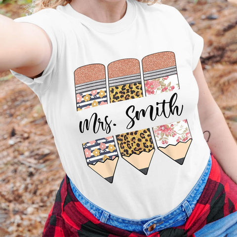 Personalized Teacher Shirt, Teacher Name Shirt, Custom Grade Kindergarten Teacher, Preschool Teacher Shirts Teacher Gift