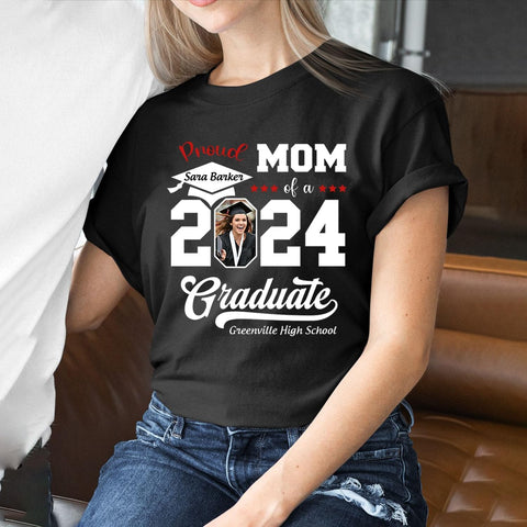 Personalized Graduation 2024 Shirt Proud Family of A Class of 2024 Graduate Class of 2024 Senior Class of 2024 Class of 2024