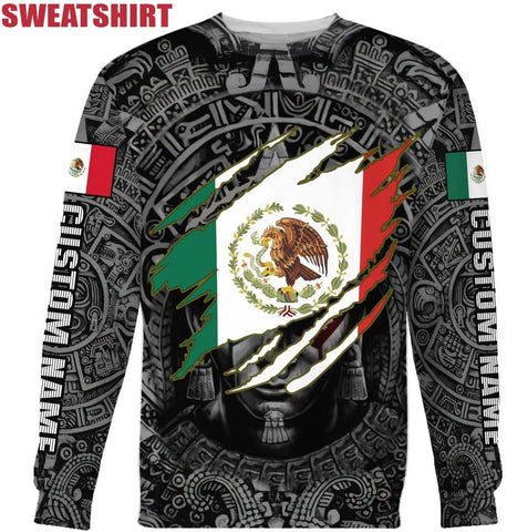 Personalized Name Mexican Hoodie 3D, Customized Mexican Hoodies for Men, Unisex Mexico Hoodie 3D, Mexico Hoodies for Men, Mexico Flag Gift for Women, T Shirt, Zip Up Hoodie, Sweatshirt HD01