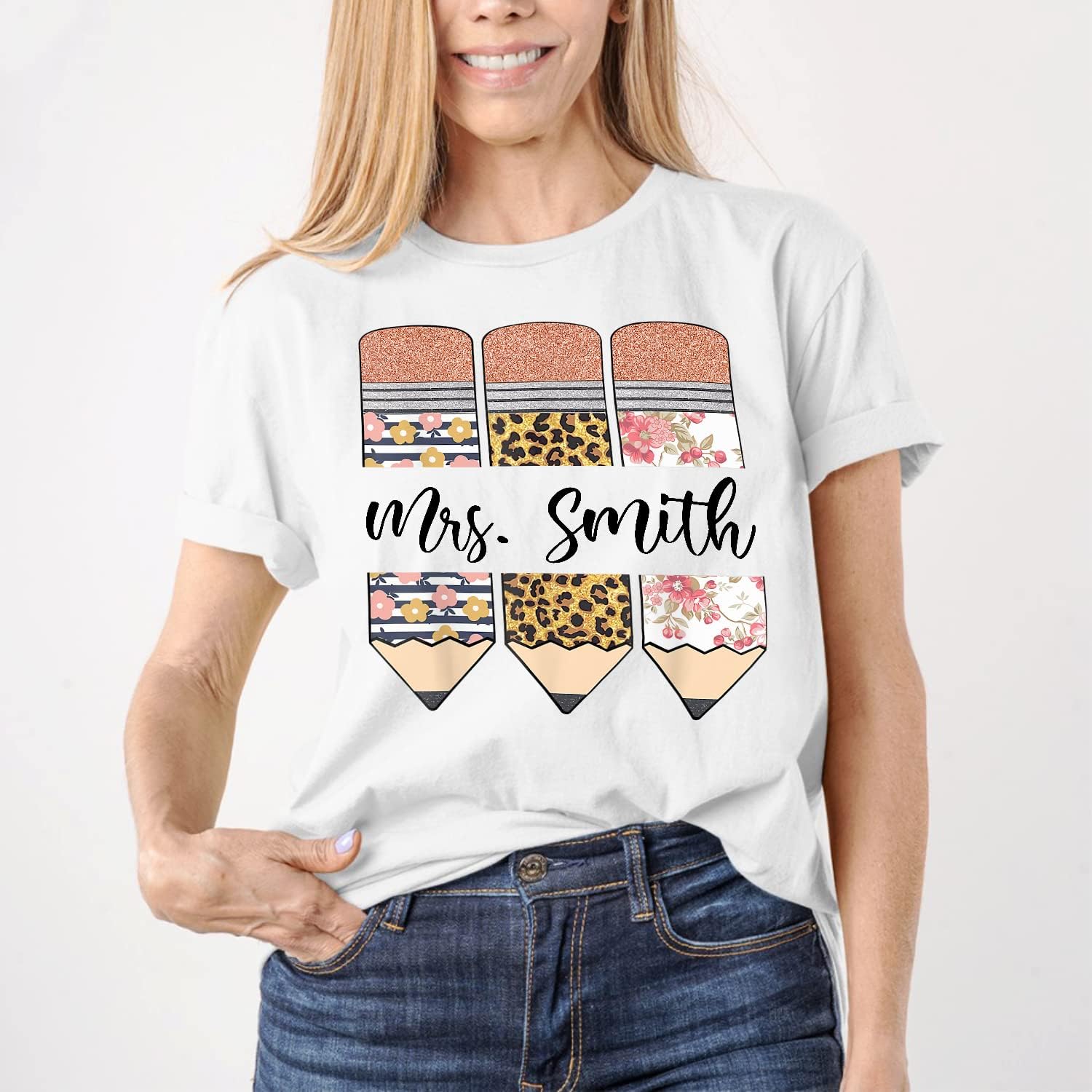 Personalized Teacher Shirt, Teacher Name Shirt, Custom Grade Kindergarten Teacher, Preschool Teacher Shirts Teacher Gift