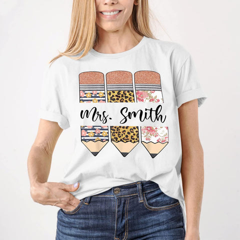 Personalized Teacher Shirt, Teacher Name Shirt, Custom Grade Kindergarten Teacher, Preschool Teacher Shirts Teacher Gift