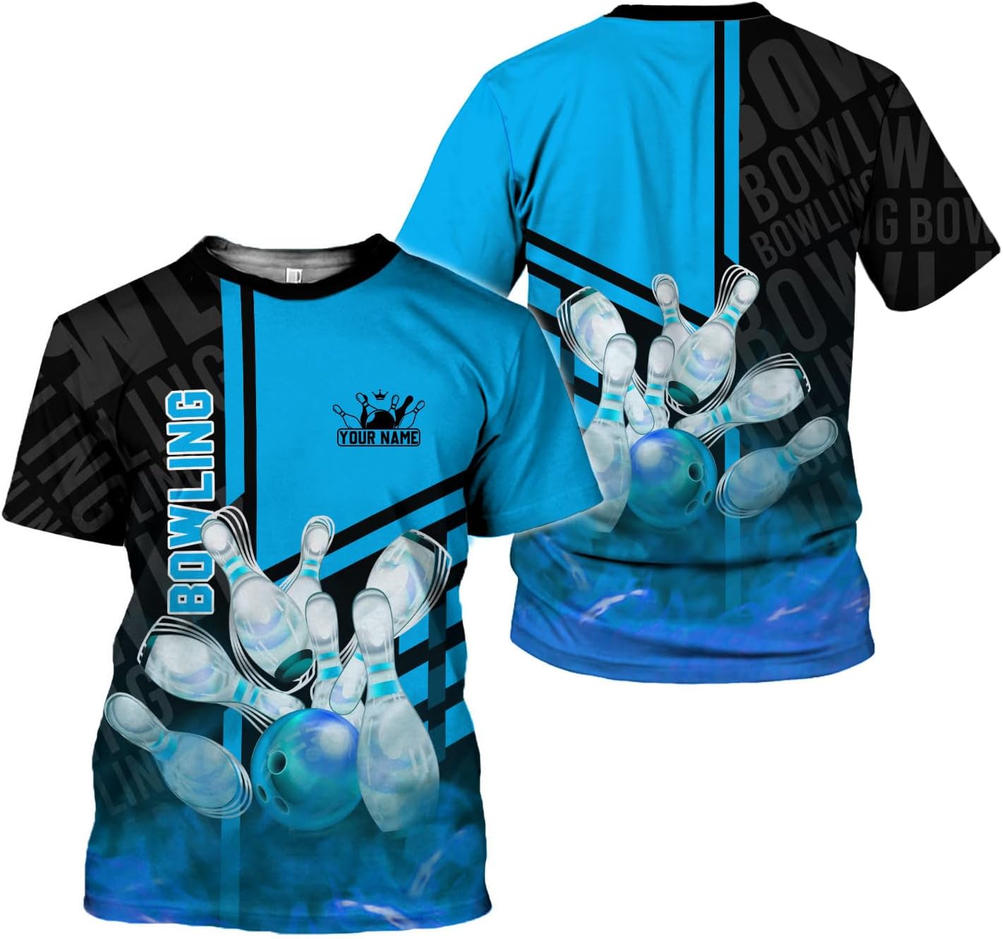 mostprints Personalized Name Bowling Shirts for Men & Women, Bowling Shirts for Team Bowling, Bowling Shirts Gift Unisex