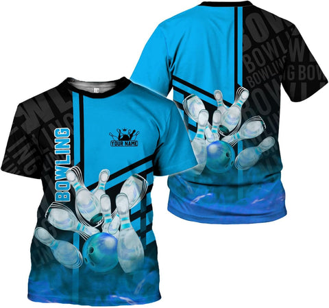 mostprints Personalized Name Bowling Shirts for Men & Women, Bowling Shirts for Team Bowling, Bowling Shirts Gift Unisex