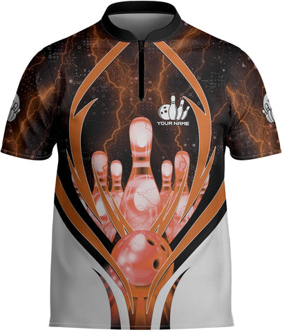 mostprints Personalized Bowling Jersey Gift 3D Custom Bowling Shirts for Team Name Bowl Bowler Shirt Unisex Cool Men Women
