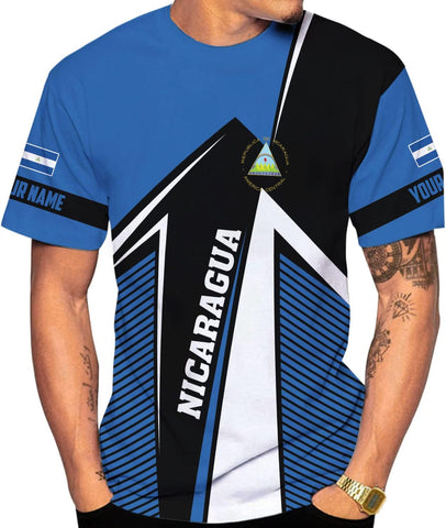 Personalized Nicaragua Shirt Custom Nicaragua Flag Lion Shirt for Men & Women Nicaraguan Camisas T-Shirt, Nicaragua Tshirt