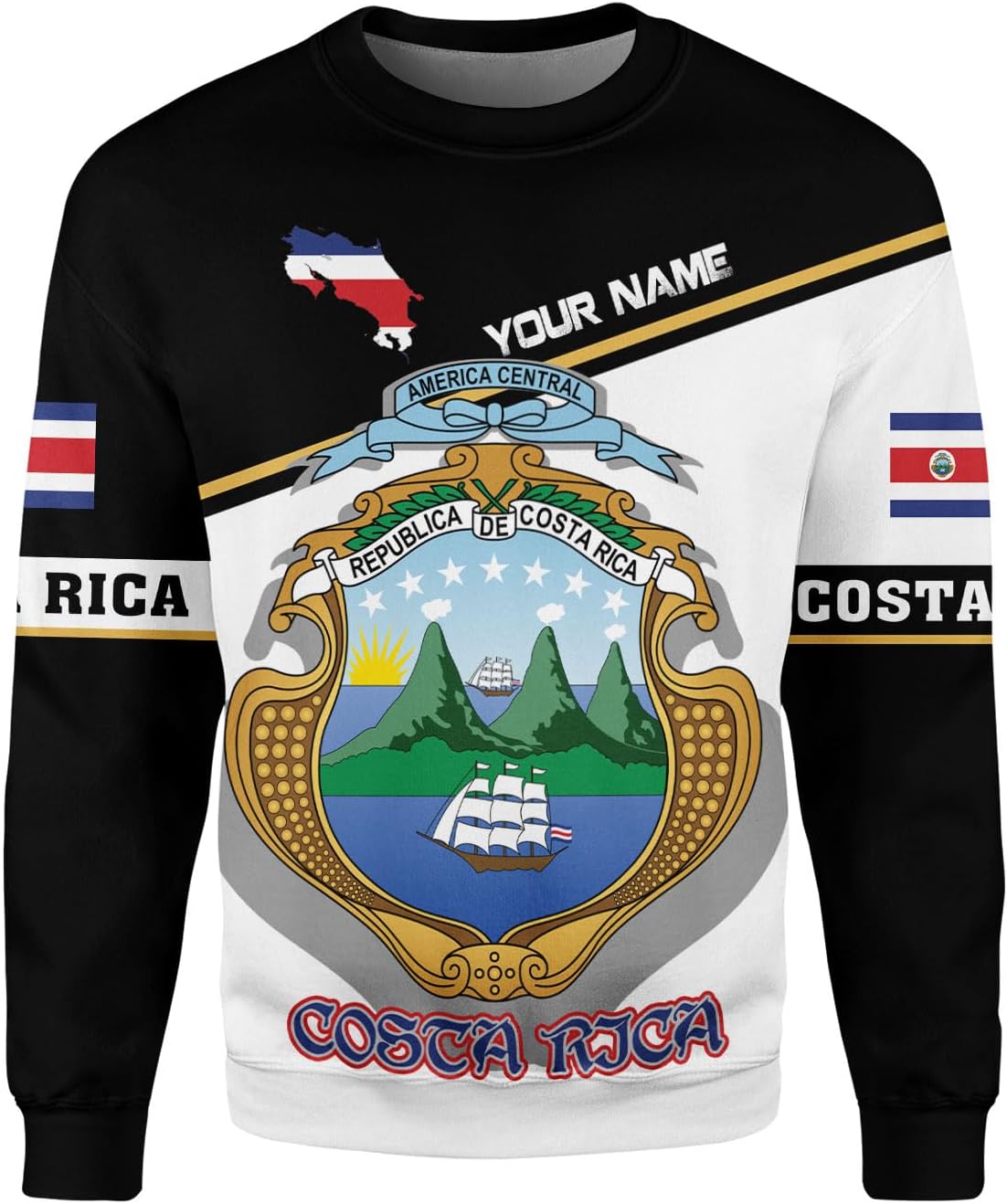 Mostprints Personalized Costa Rica Shirt 3D, Costa Rica Tshirt, Costa Rica Shirts for Men Women, Costa Rican Pride Flag