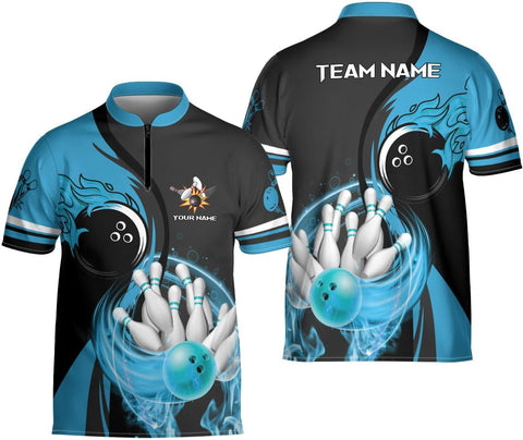Ligthuy Personalized Bowling Jersey 3D, Bowling Shirts for Team, Bowling Shirt Unisex for Men Women, Bowling Shirts for Men