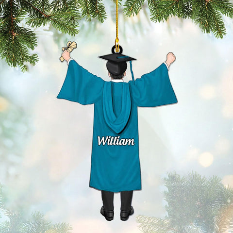 Personalized Graduation Ornaments Class of 2024 Graduation Gown Ornament Gifts Graduation Ornaments Class of 2025 College Graduation Ornaments Class of 2024 Graduate Ornament Tree Hanging Decor (G2)