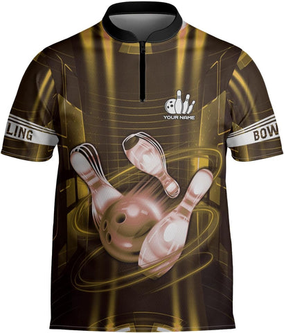 mostprints Personalized Bowling Jersey Gift 3D Custom Bowling Shirts for Team Name Bowl Bowler Shirt Unisex Cool Men Women