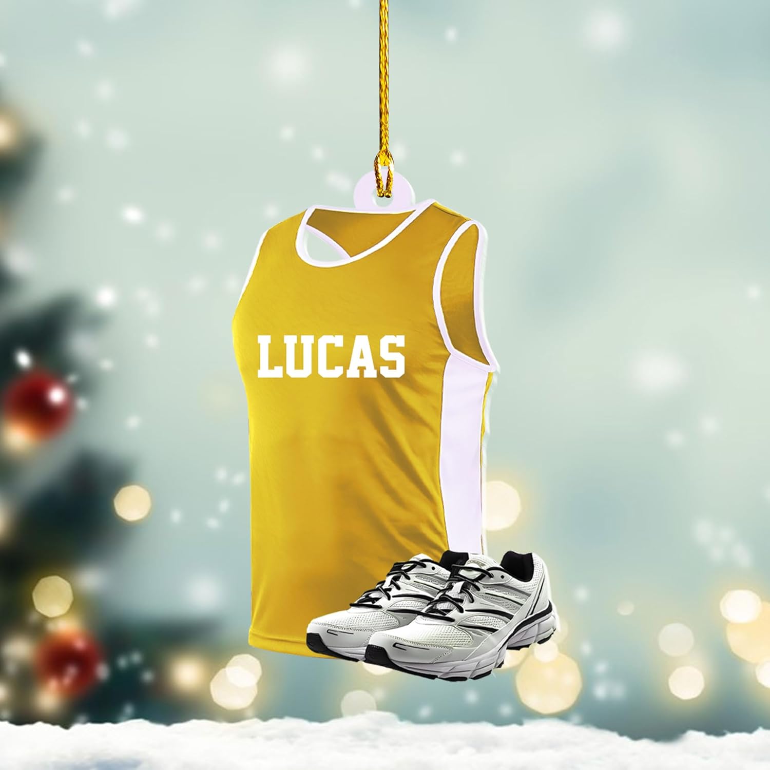 AOVL Personalized Running Christmas Ornament Gift for Runner Running Man Women Runner Gifts Girl Runner Gift Marathon Christmas Runner Ornament Runner Gift Xmas Ornament (Running 9)