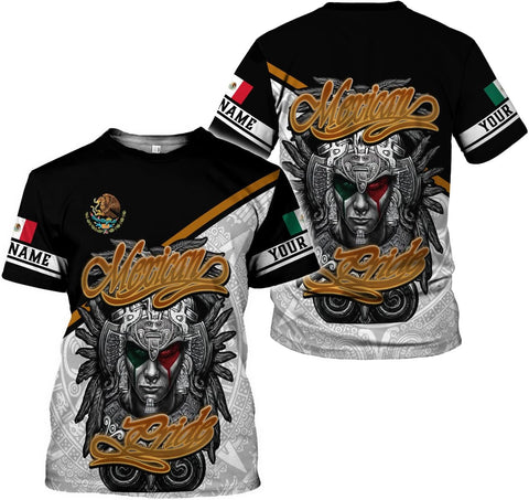 RoyalBro Personalized Mexico Shirts, Camisas De Mexico, Mexico Shirts for Men, Mexican Flag Jersey Shirt Mexico 3D Shirt