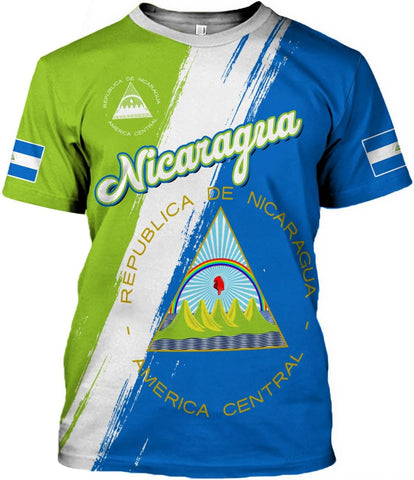 Personalized Nicaragua Shirt Custom Nicaragua Flag Lion Shirt for Men & Women Nicaraguan Camisas T-Shirt, Nicaragua Tshirt