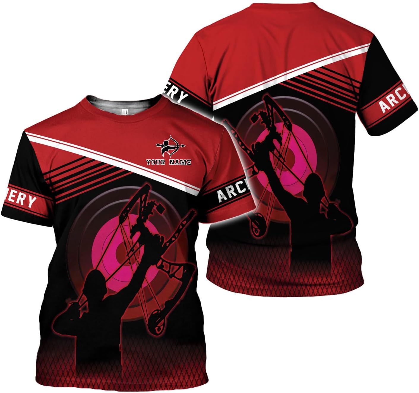 Artparel Personalized Archery Shirt 3D Archery Target Bow Archery Shirts for Men Women Archer Archery Lovers T-Shirt S-5XL