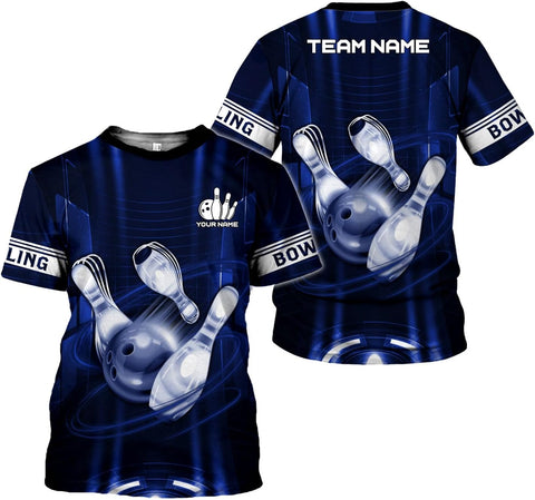 mostprints Personalized Name Bowling Shirts for Men & Women, Bowling Shirts for Team Bowling, Bowling Shirts Gift Unisex