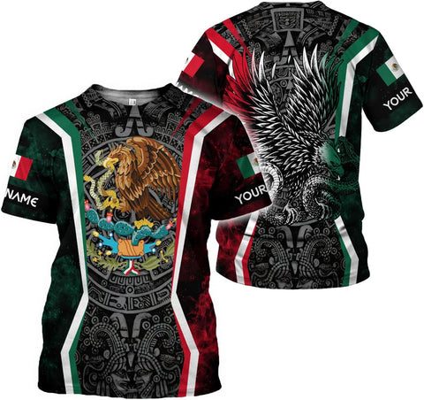 Paniprints Personalized Name Mexican Shirts for Men, Customized Mexico Shirts for Men, Mexico Shirts for Women Mexico Flag