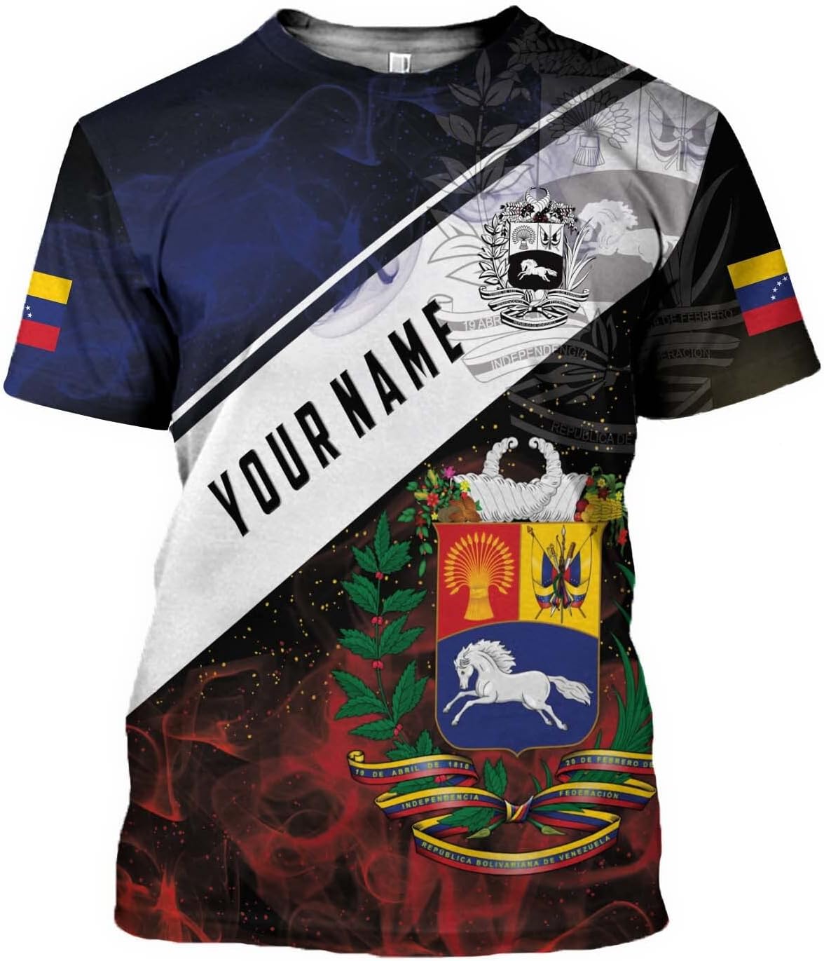 Personalized Name Venezuela Shirt, Flag Venezuelan Pride Roots T-Shirt, Sweatshirt, Zip Hoodies Gift for Men and Women
