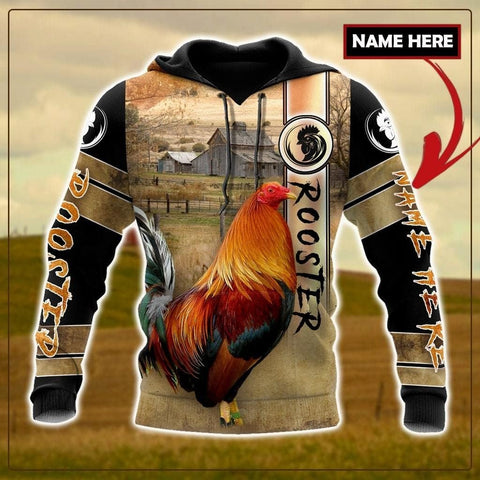 Personalized Rooster 3D gamefowl hoodies for men, mexican hoodie, rottweiler, fighting redbull batalla de los gallos Unisex T Shirt, Zip Up Sweatshirt Men Women HD552, 5X-Large