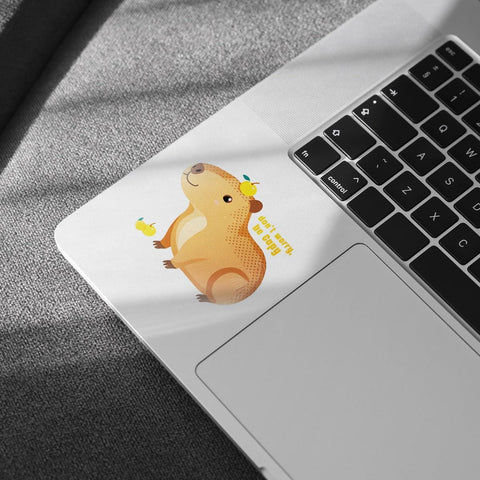 (3pcs) Capybara Cute Sticker, Meme Capy Sticker, Don't Worry Be Capy Sticker, Sticker Die-Cut Waterproof Vinyl Sticker for Laptop Water Bottle Phone Window Helmet Decal Gift